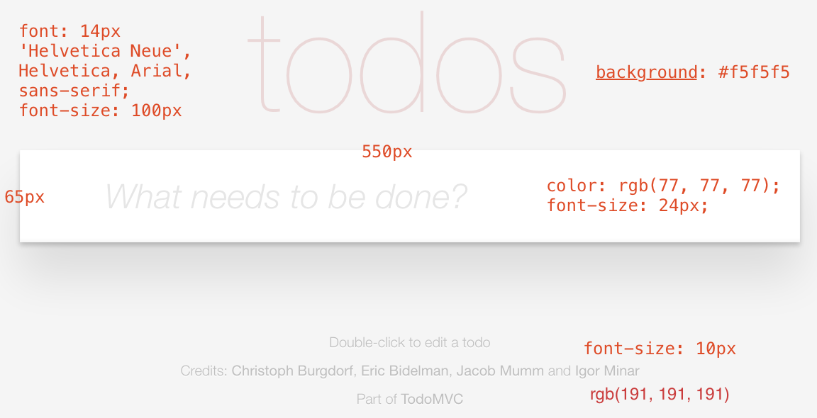todomvc new-todo mockup