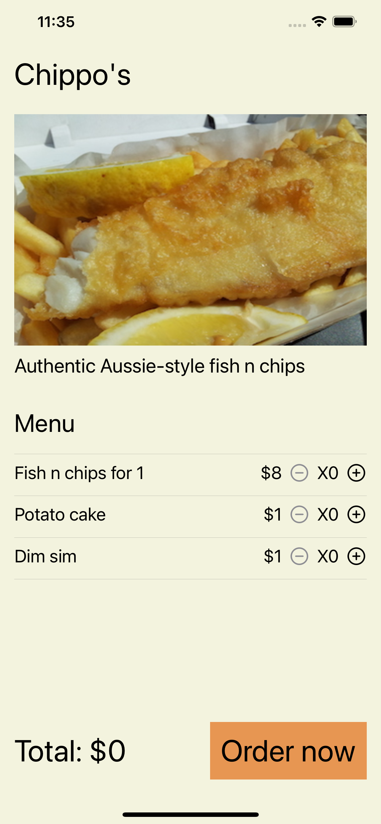 Order MFE light mode